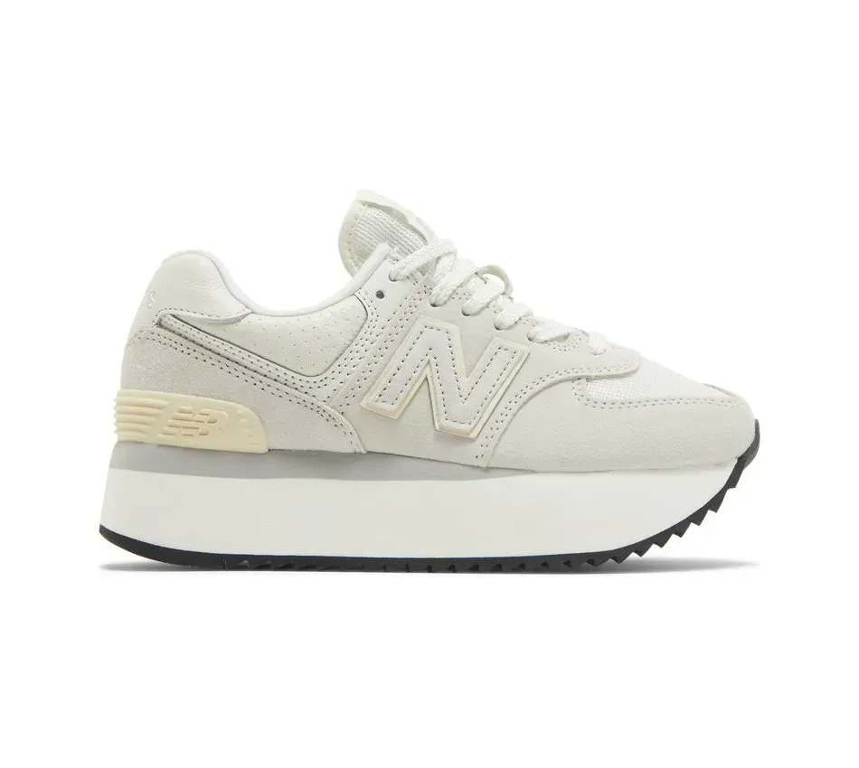 Низкие кроссовки New Balance 574 White Grey (Серый) Женский