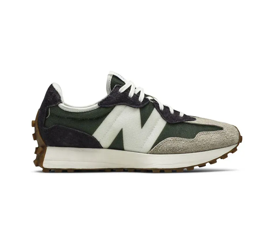 Низкие кроссовки New Balance 327 Oak Leaf Green (Зелёные) Унисекс