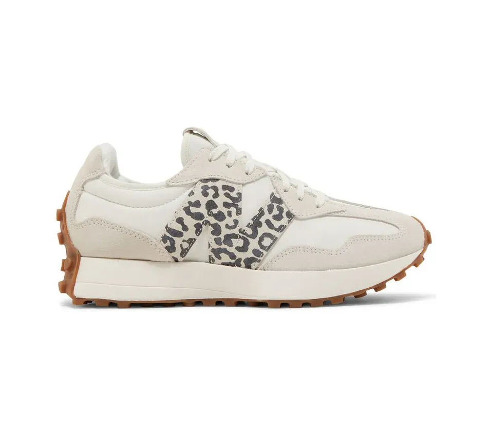 Низкие кроссовки New Balance 327 Sea Salt Leopard (Бежевый) Унисекс