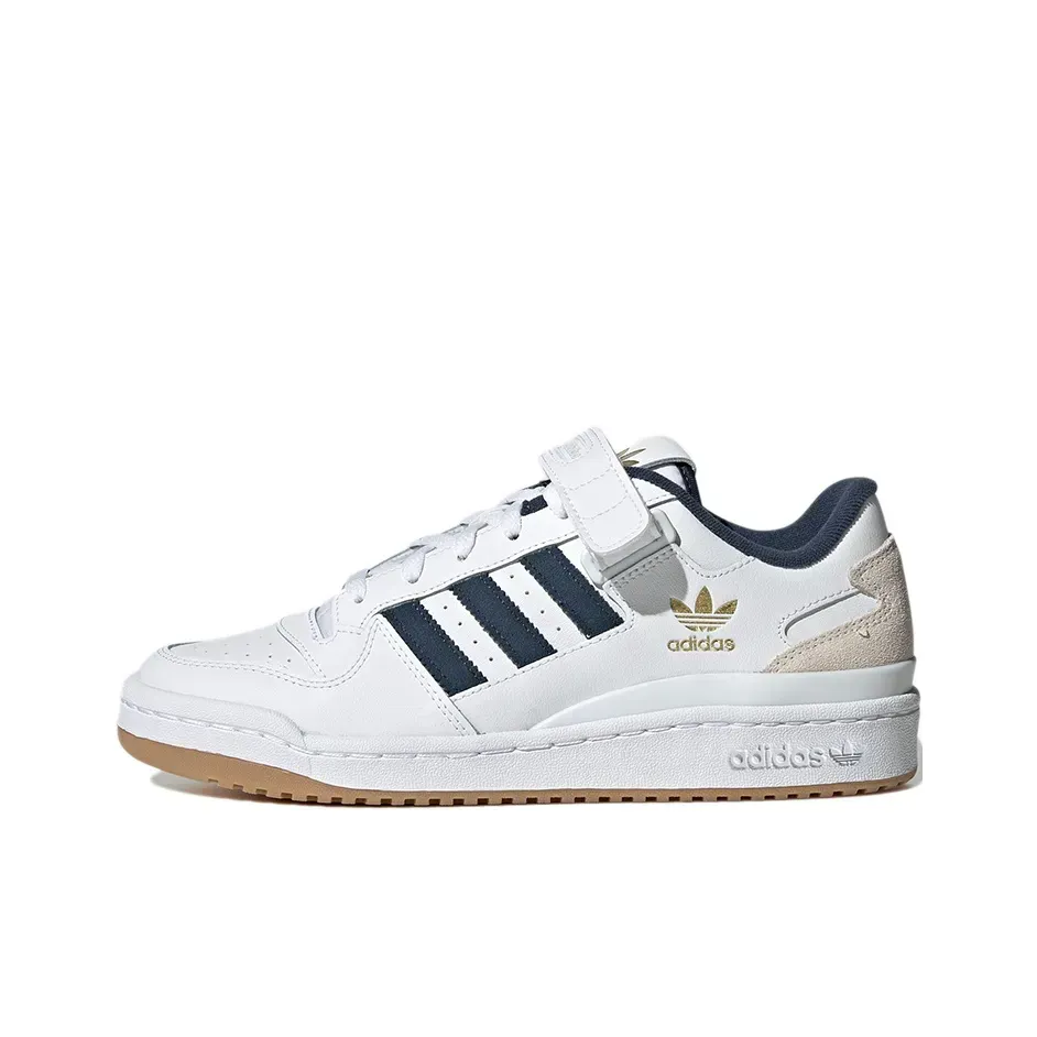 Adidas Originals FORUM Low Top Skateboard Sneakers Белый Бежевый Синий Adidas Originals FORUM Low Top Skateboard Sneakers Белый Бежевый Синий