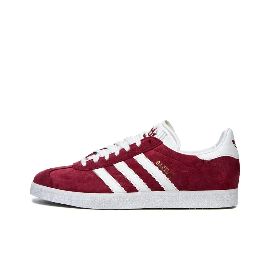 Adidas Originals Gazelle Abrasion Resistant Low Skateboarding Sneakers Red Adidas Originals Gazelle Abrasion Resistant Low Skateboarding Sneakers Red