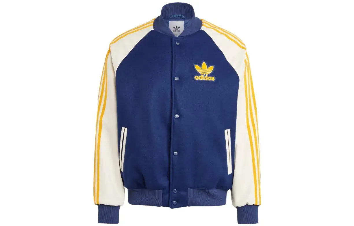 Adidas Originals IL2574 Baseball Jacket Men's Blue