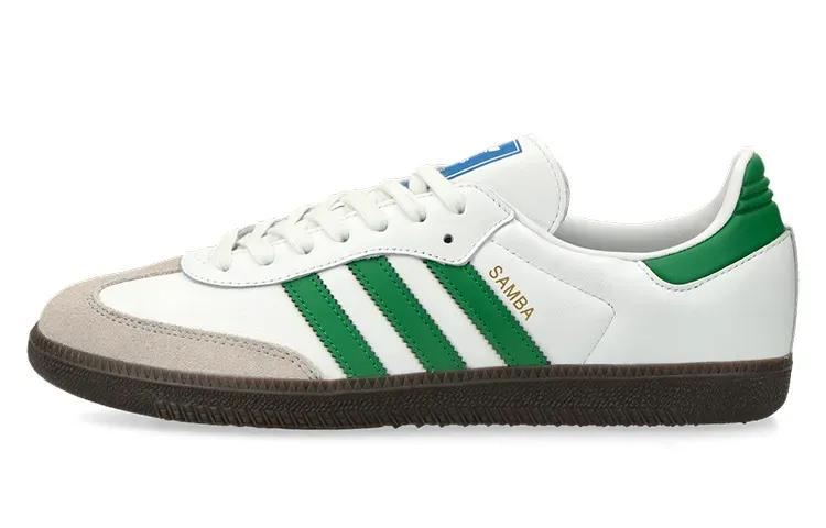 Adidas Originals SAMBA OG [Белый Зеленый]