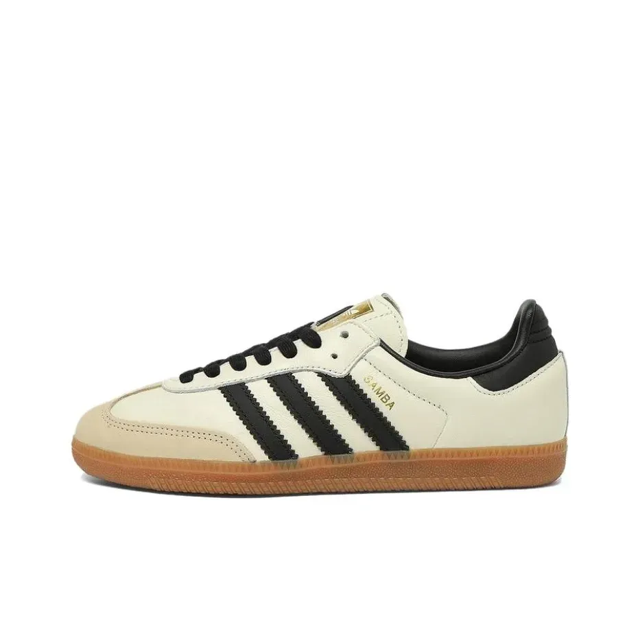 Adidas Originals Samba OG Low Top Skateboard Sneakers Women's Beige Adidas Originals Samba OG Low Top Skateboard Sneakers Women's Beige