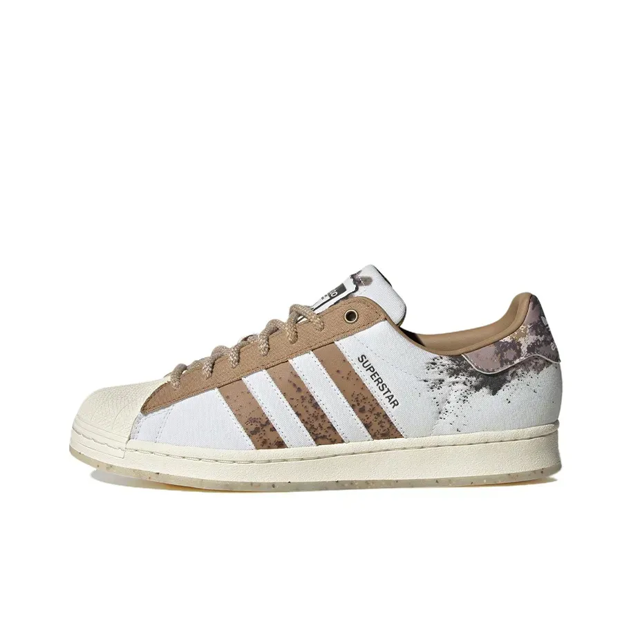 Adidas Originals SUPERSTAR Low Белый Коричневый Adidas Originals SUPERSTAR Low Белый Коричневый