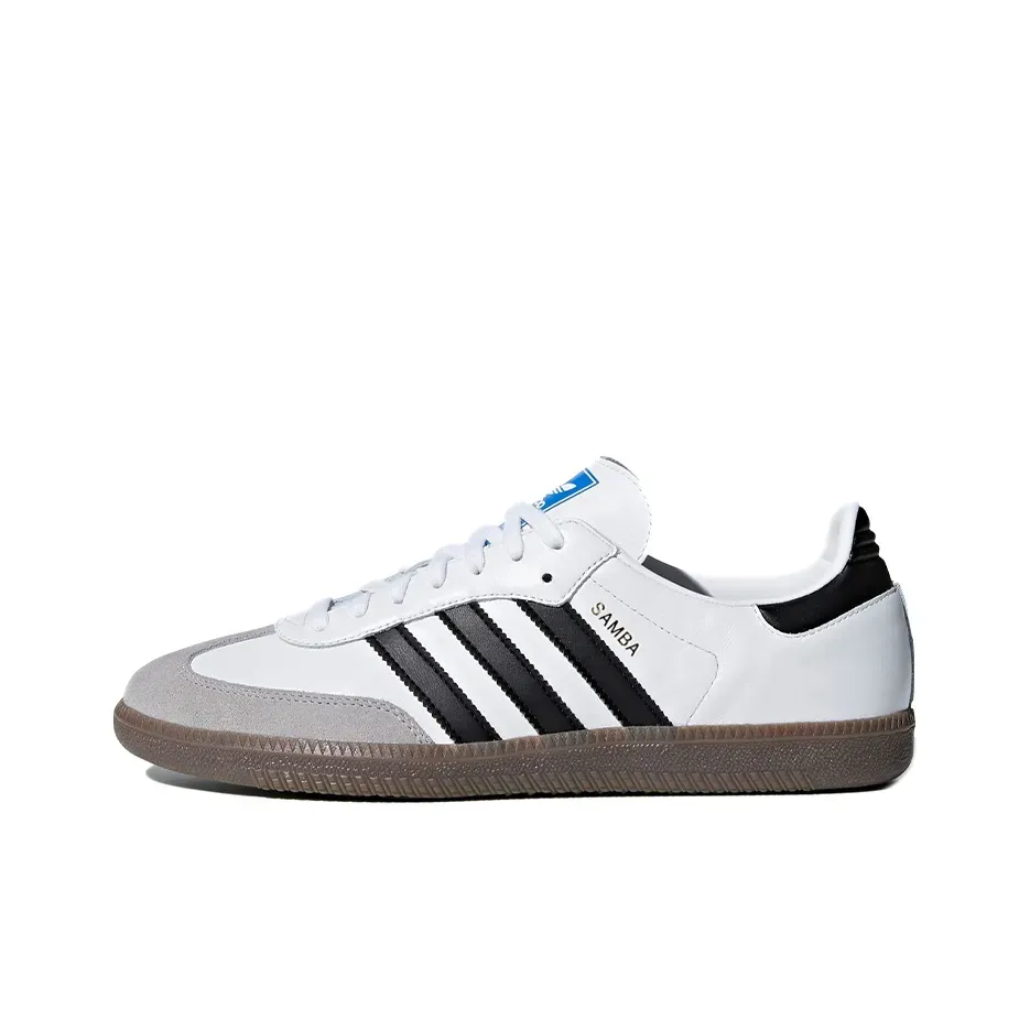 Низкие кроссовки Adidas Samba OG "White/Black" (Белый) Унисекс