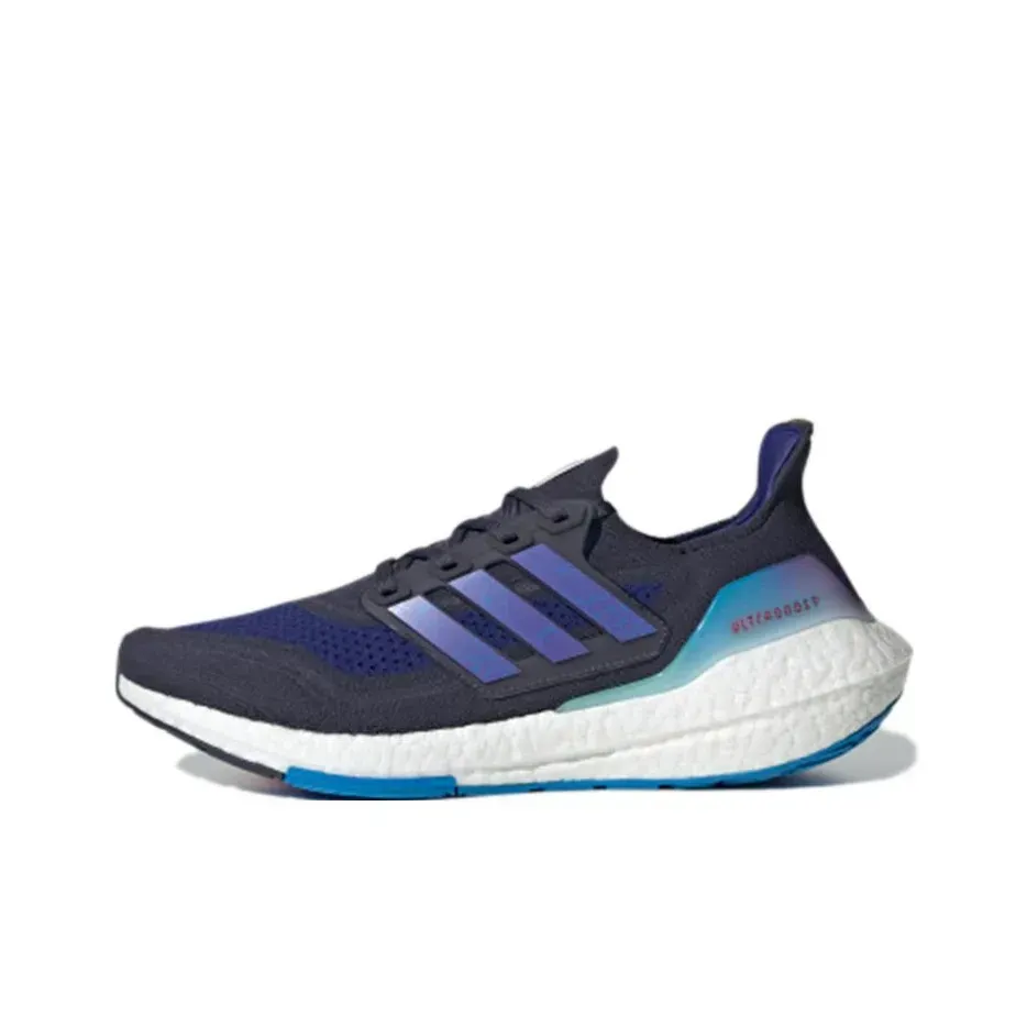 Adidas ULT Slip-Resistant Abrasion-Resistant Low Top Boost Casual Running Shoes Dark Blue