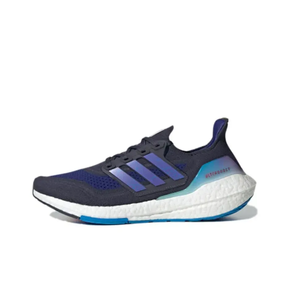 Adidas ULT Slip-Resistant Abrasion-Resistant Low Top Boost Casual Running Shoes Dark Blue