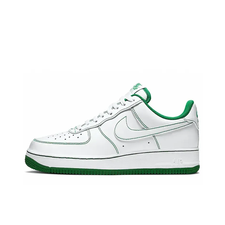 White Pine Green Contrast Stitch Sneakers