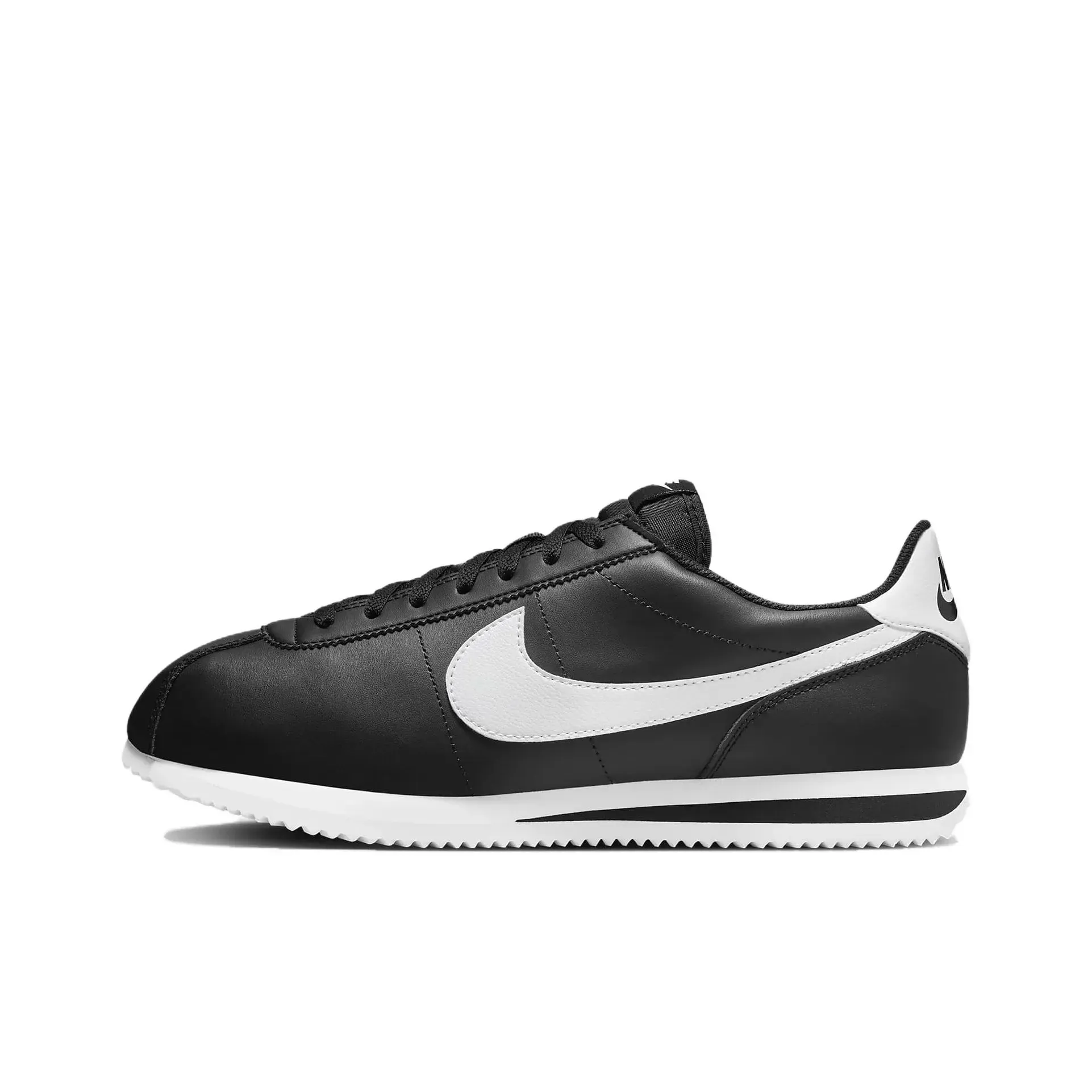 Кроссовки Nike Cortez 'Black White' 2023 (Чёрные) Унисекс Кроссовки Nike Cortez 'Black White' 2023 (Чёрные) Унисекс