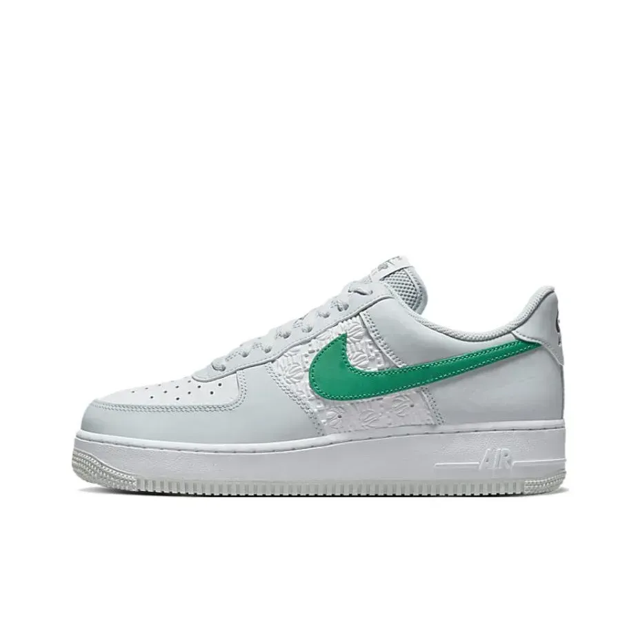 Низкие кроссовки Nike Air Force 1 Low Embossed Hoops Pine Green (Белый) Унисекс