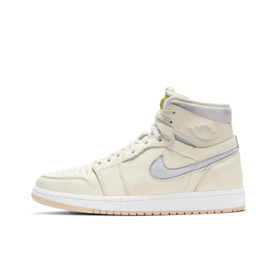 Jordan Air Jordan 1 High Zoom Air CMFT High Top White Grey Jordan Air Jordan 1 High Zoom Air CMFT High Top White Grey