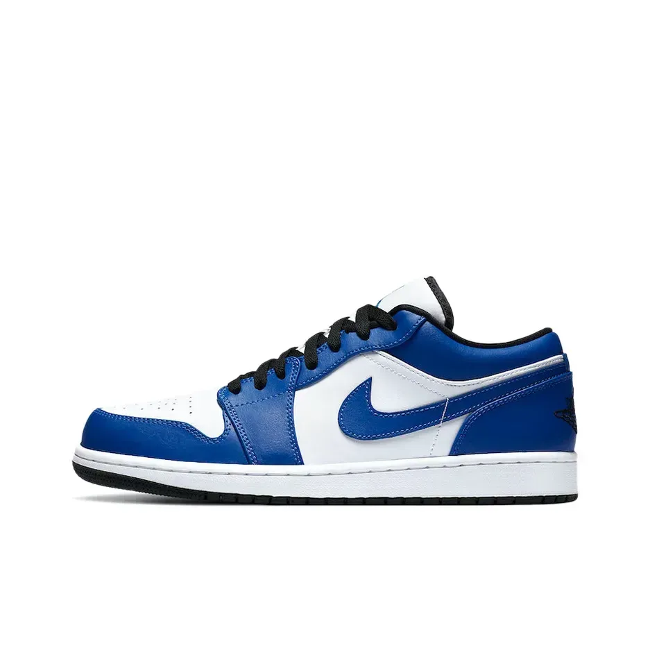 Jordan Air Jordan 1 Low Game Royal Винтажные Баскетбольные Кроссовки Белый Голубой