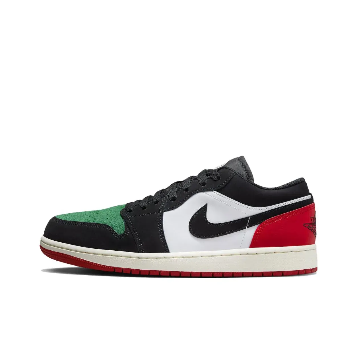Jordan Air Jordan 1 Low Quai 54 Черный Зелёный Красный Jordan Air Jordan 1 Low Quai 54 Черный Зелёный Красный