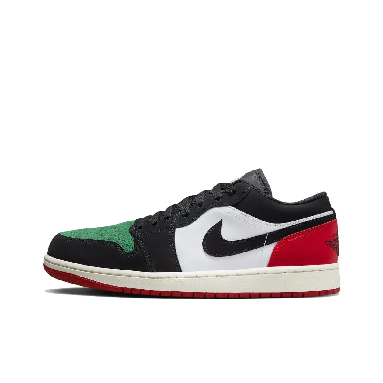 Jordan Air Jordan 1 Low Quai 54 Черный Зелёный Красный Jordan Air Jordan 1 Low Quai 54 Черный Зелёный Красный