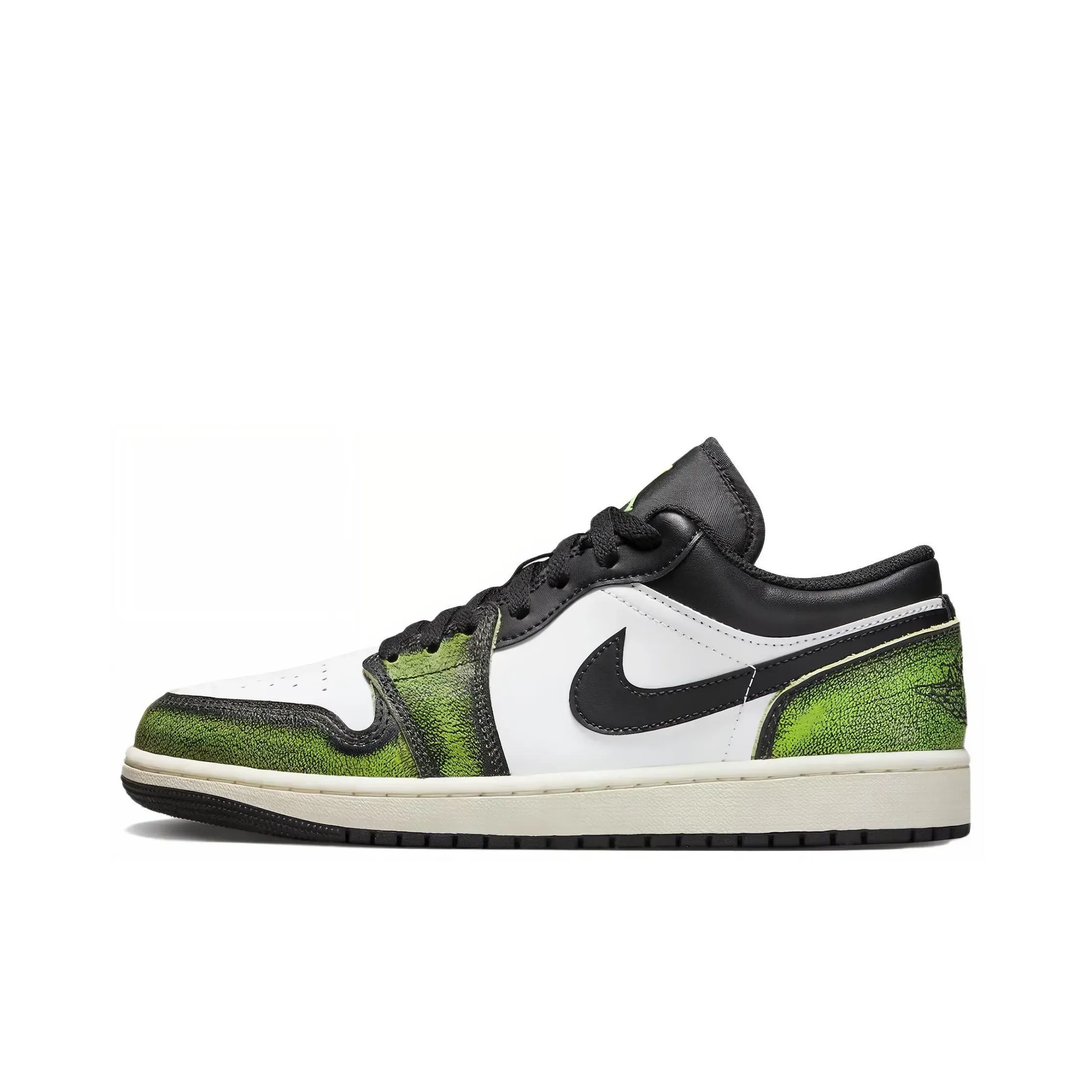 Jordan Air Jordan 1 Low SE Wear Guest Vintage Basketball Sneakers Green Jordan Air Jordan 1 Low SE Wear Guest Vintage Basketball Sneakers Green