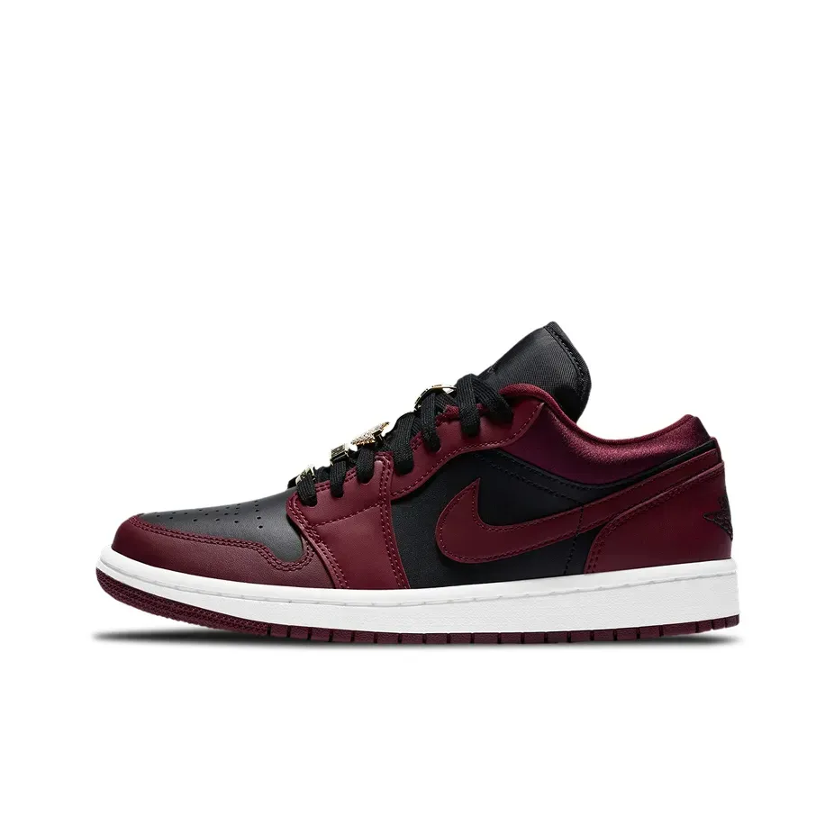 Jordan Air Jordan 1 Low Top Vintage Basketball Sneakers Women's Черно-бордовый Jordan Air Jordan 1 Low Top Vintage Basketball Sneakers Women's Черно-бордовый