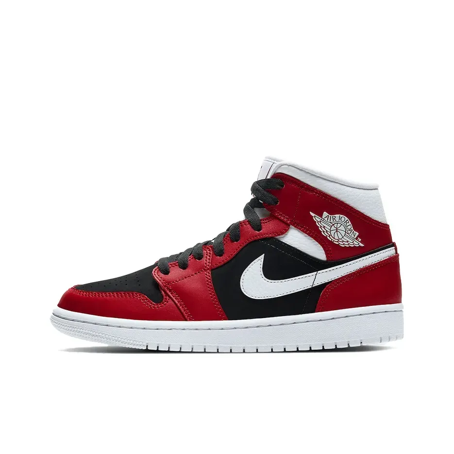Jordan Air Jordan 1 MID Top Vintage Women's Basketball Sneakers Red