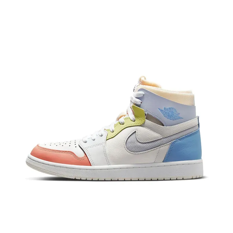Jordan Air Jordan 1 Vintage Basketball High Top Sneakers Белый Синий Розовый Jordan Air Jordan 1 Vintage Basketball High Top Sneakers Белый Синий Розовый