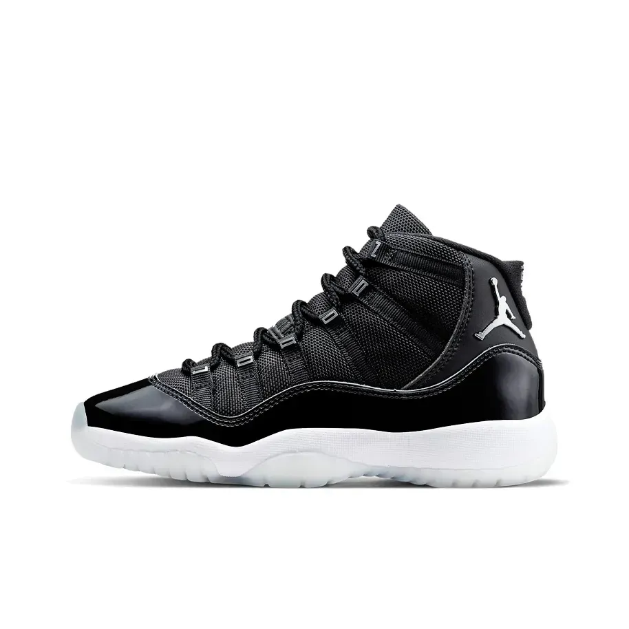 Jordan Air Jordan 11 Kids Basketball High Top Черный/серебристый Jordan Air Jordan 11 Kids Basketball High Top Черный/серебристый