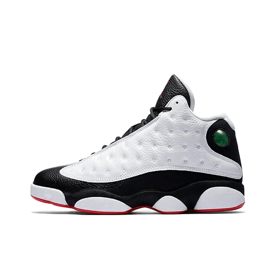 Jordan Air Jordan 13 He Got Game High Top Винтажные баскетбольные кроссовки Черно-белая Jordan Air Jordan 13 He Got Game High Top Винтажные баскетбольные кроссовки Черно-белая