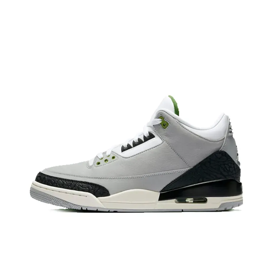 Jordan Air Jordan 3 Retro Chlorophyll MID Top Vintage Basketball Sneakers Зеленый