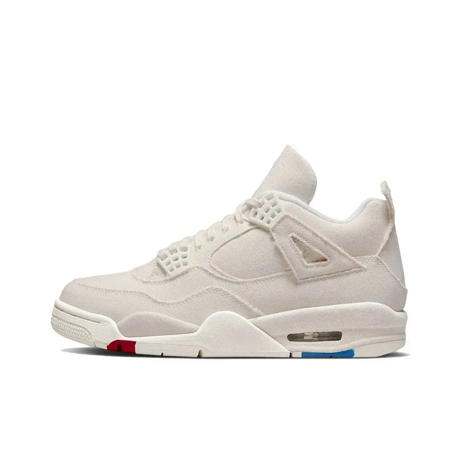 Jordan Air Jordan 4 Retro Sail Mid Top Vintage Баскетбольные Кроссовки Женские Экрю Jordan Air Jordan 4 Retro Sail Mid Top Vintage Баскетбольные Кроссовки Женские Экрю