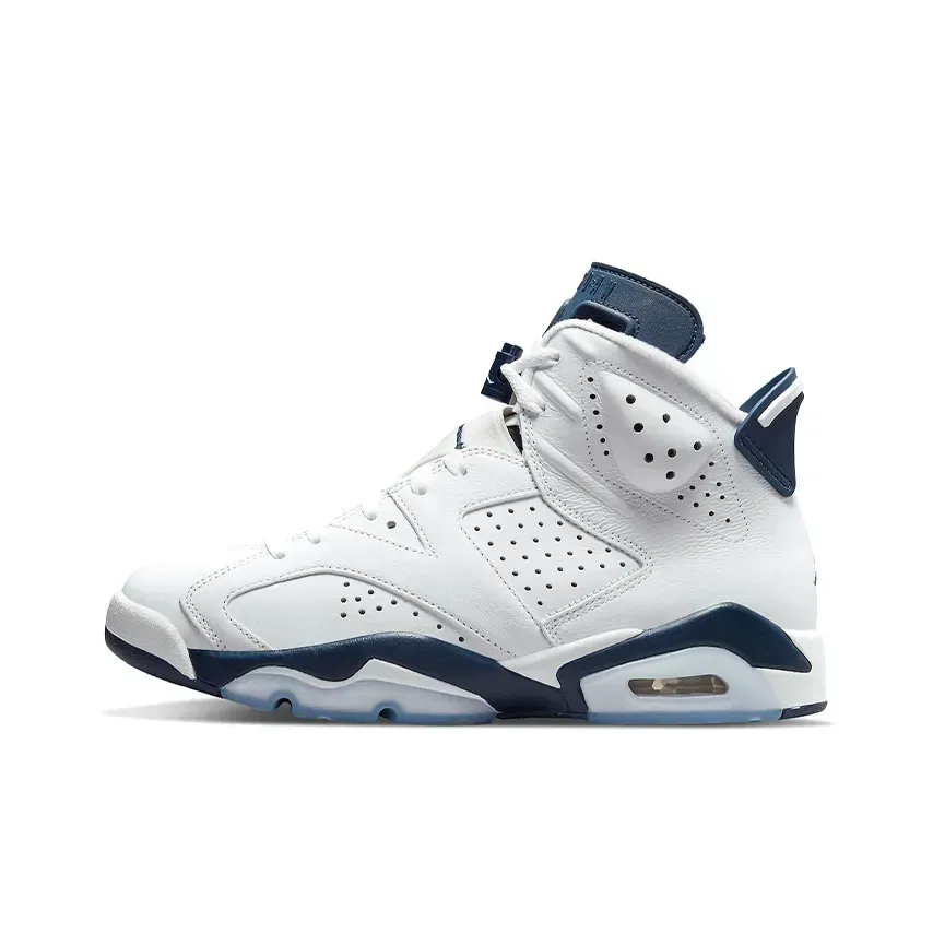 Jordan Air Jordan 6 Retro Midnight Blue High Top Белый Синий