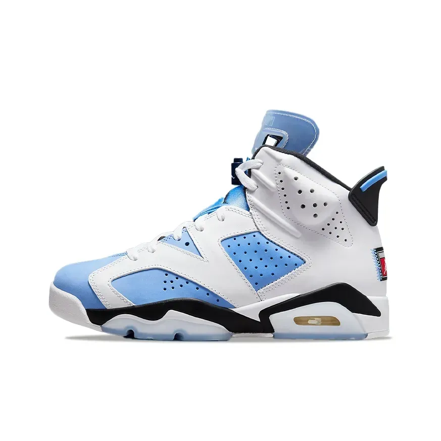 Jordan Air Jordan 6 Retro University Blue High Top Vintage Basketball Sneakers for Men