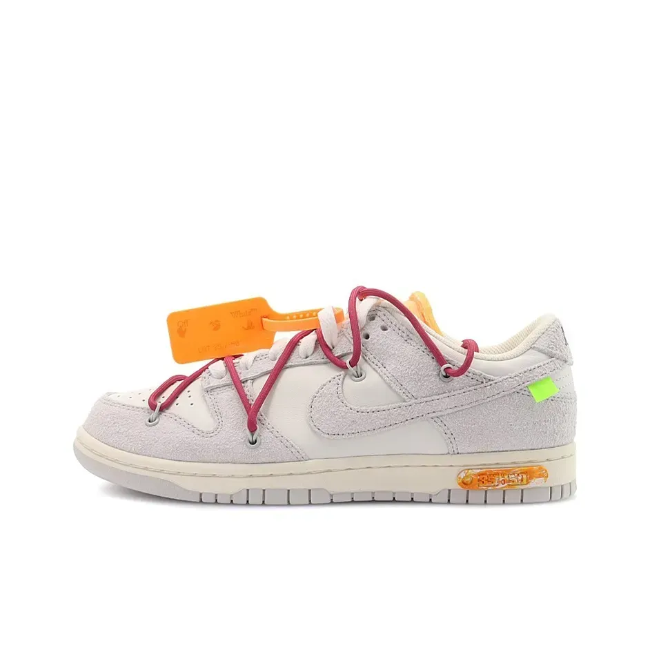 Nike Dunk The 50 Low Top Skateboard Sneakers Off White Серый Белый