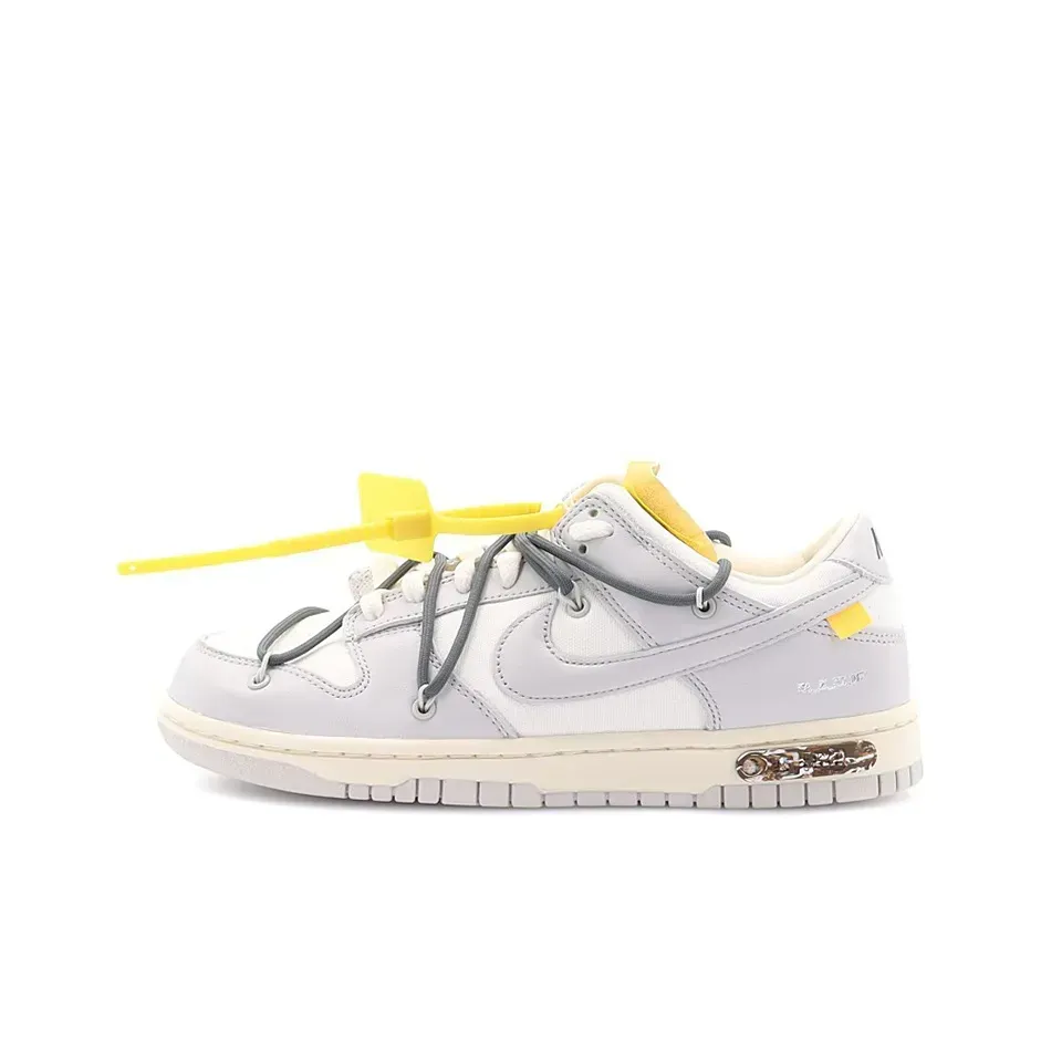 Nike Dunk The 50 Low Top Skateboard Sneakers Grey White