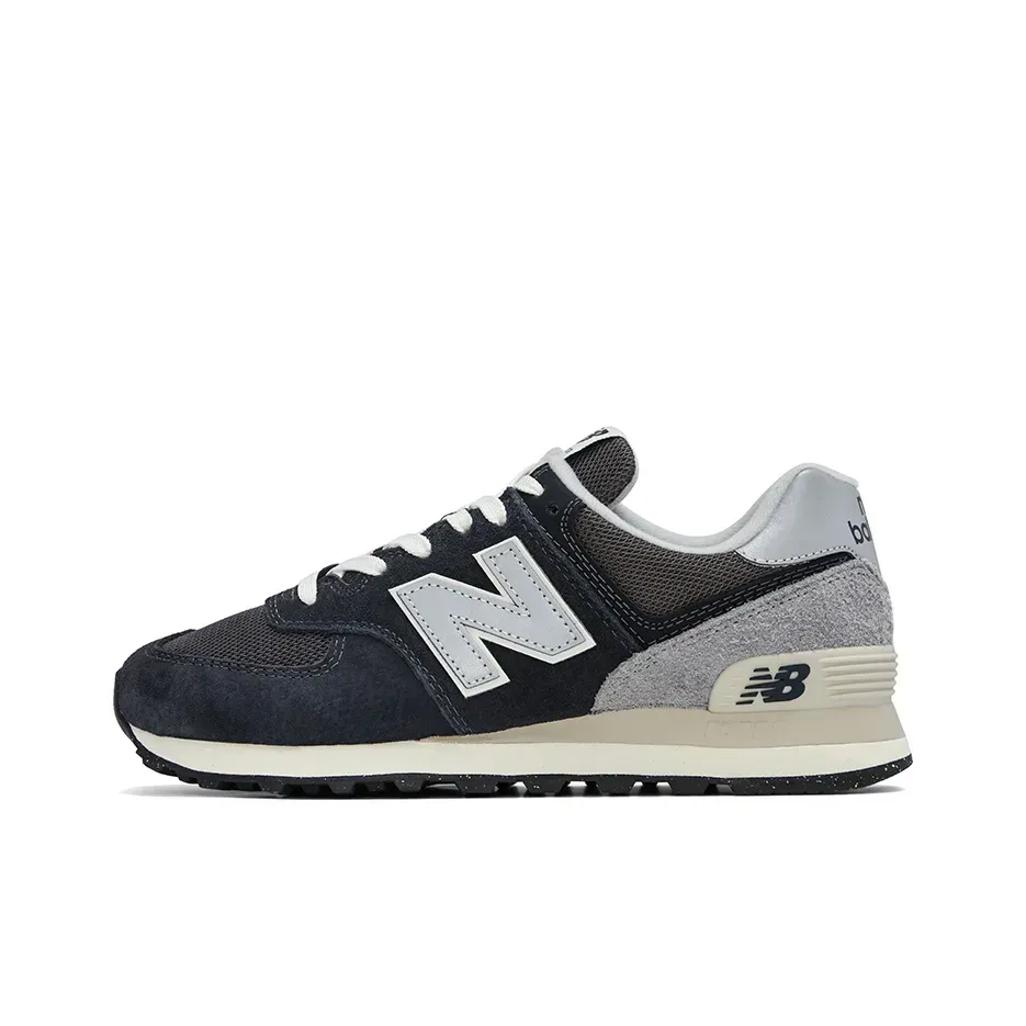 New Balance NB 574 Low Top Running Shoes Unisex Черно-серый