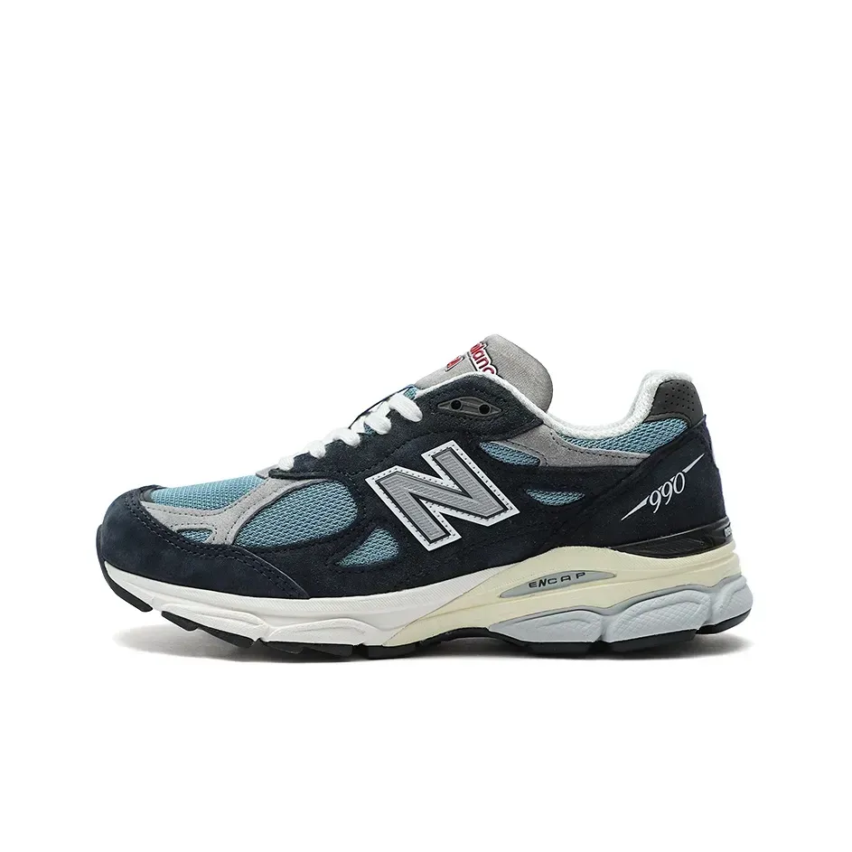 New Balance NB 990 V3 Low Топ Повседневный Городской Коммутирование Беговые кроссовки Унисекс Морской синий New Balance NB 990 V3 Low Топ Повседневный Городской Коммутирование Беговые кроссовки Унисекс Морской синий