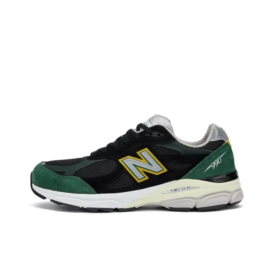 New Balance NB 990 V3 Low Top Running Shoes Men's Черный Зеленый New Balance NB 990 V3 Low Top Running Shoes Men's Черный Зеленый