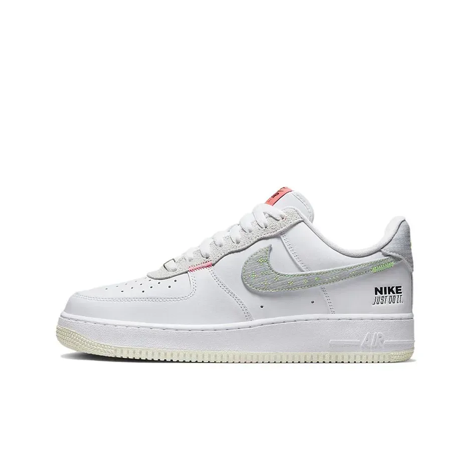 Nike Air Force 1 Low Stitch Белый Серый Nike Air Force 1 Low Stitch Белый Серый