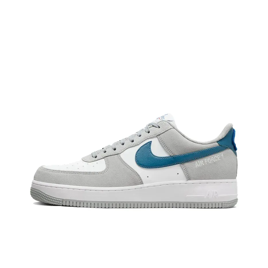 Nike Air Force 1 Low Top Белый Серый Синий Nike Air Force 1 Low Top Белый Серый Синий