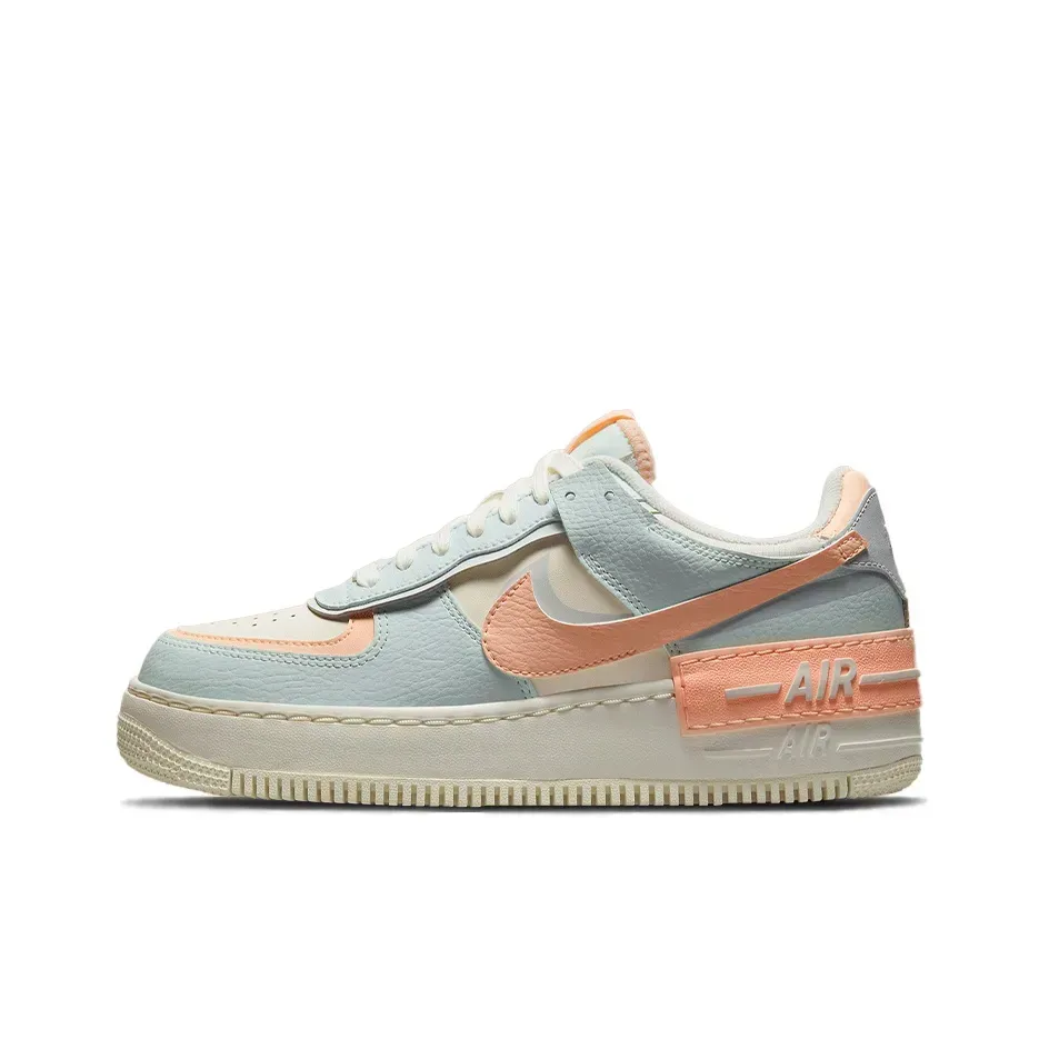Nike Air Force 1 Low Top Skateboard Кроссовки Женские Нежно-зеленый Красный