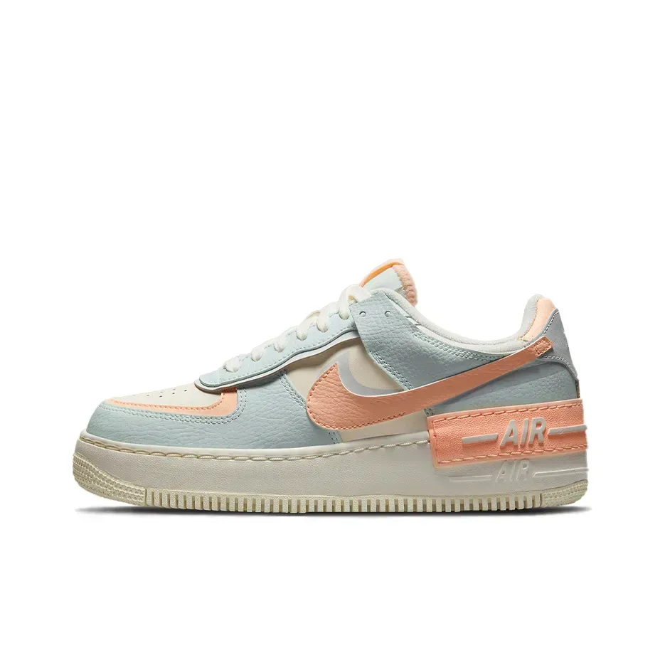 Nike Air Force 1 Low Top Skateboard Кроссовки Женские Нежно-зеленый Красный Nike Air Force 1 Low Top Skateboard Кроссовки Женские Нежно-зеленый Красный
