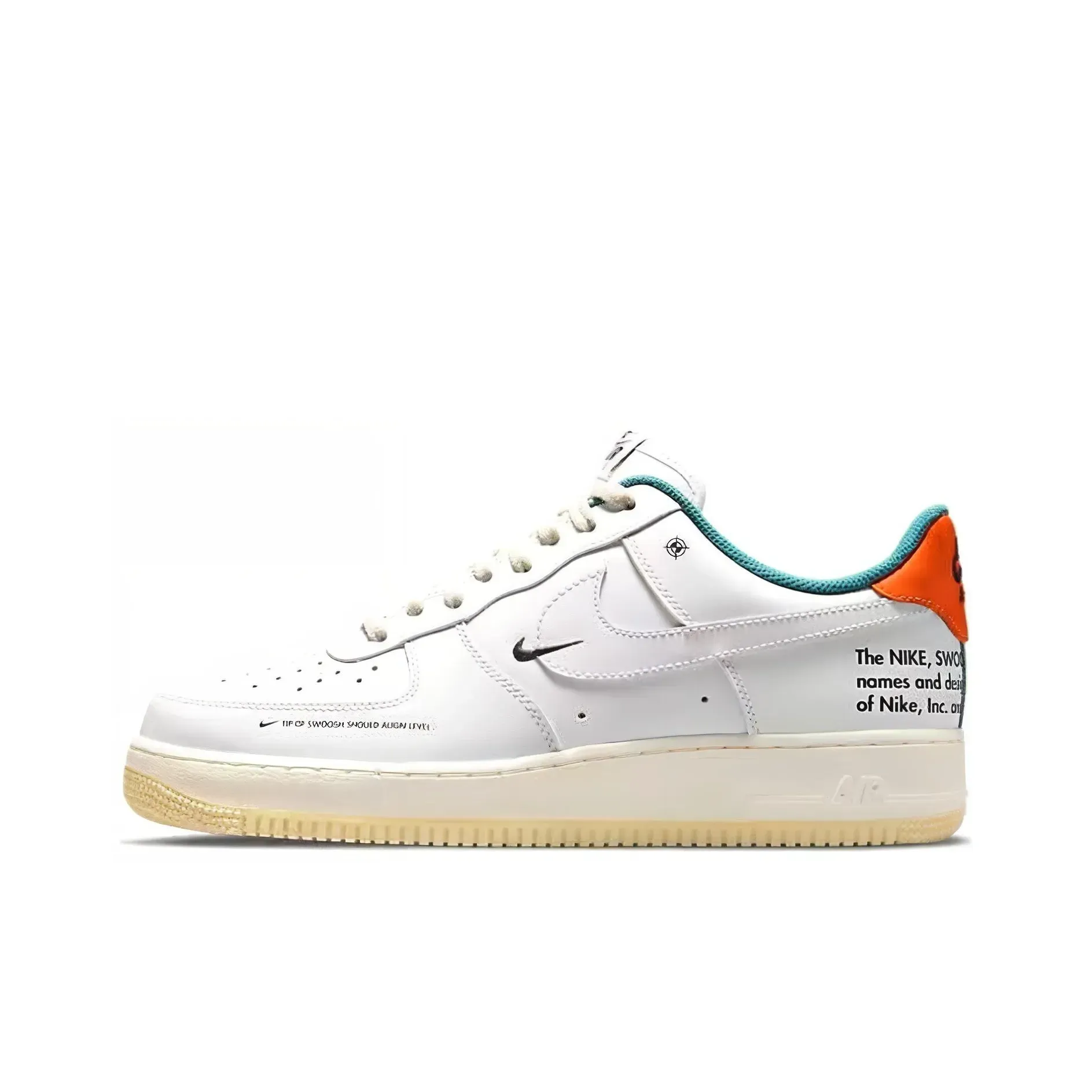 Nike Air Force 1 Low Top Skateboard Кроссовки Мужские Белый Зеленый Оранжевый Nike Air Force 1 Low Top Skateboard Кроссовки Мужские Белый Зеленый Оранжевый