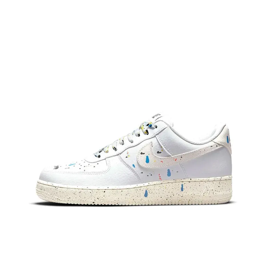 Nike Air Force 1 Low Топ Скейтборд Кроссовки Белый Чернильные пятна Nike Air Force 1 Low Топ Скейтборд Кроссовки Белый Чернильные пятна