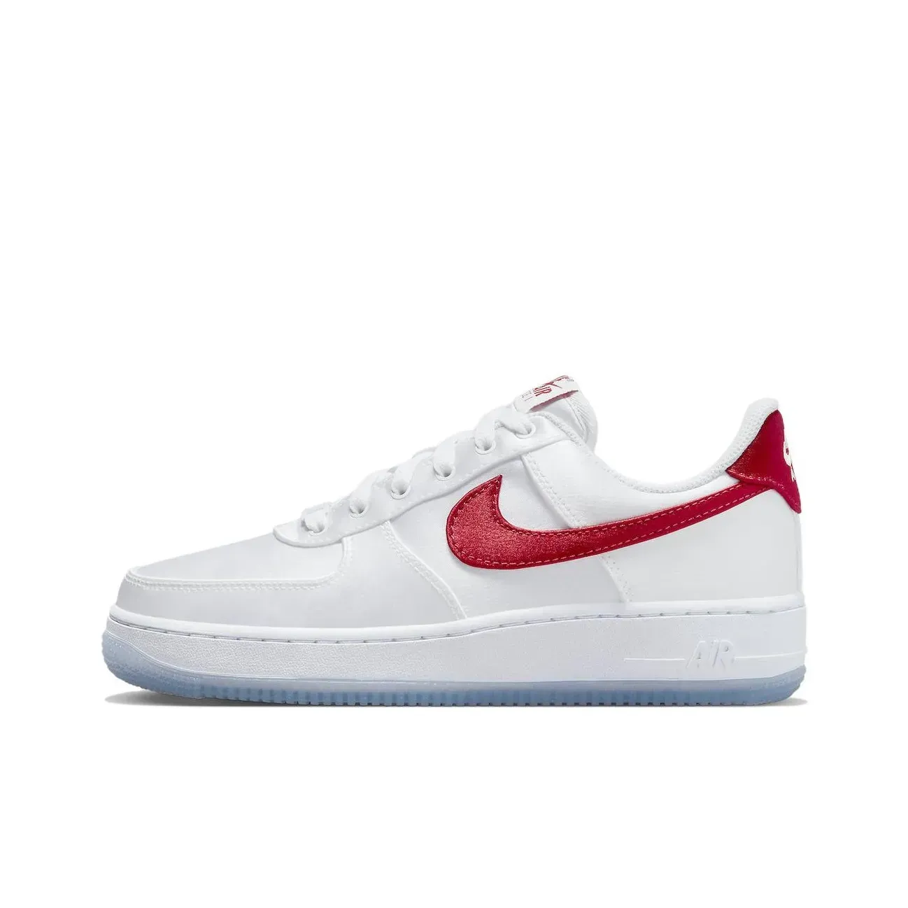 Nike Air Force 1 Satin White Red Nike Air Force 1 Satin White Red