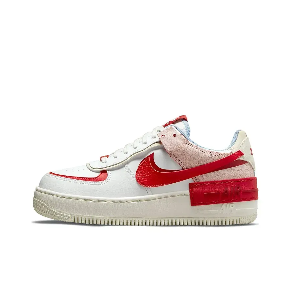 Nike Air Force 1 Shadow Low Top Кроссовки для скейтбординга Женские Белый Красный Синий