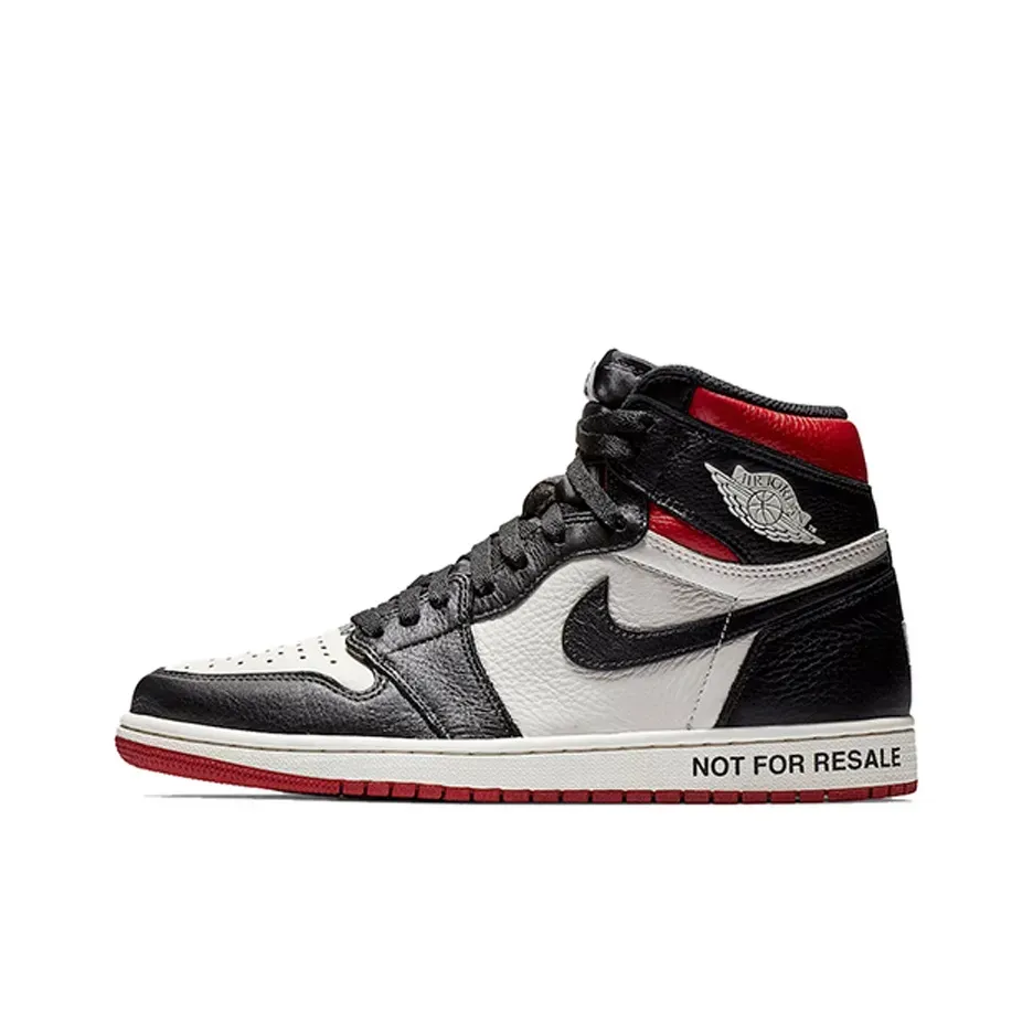 Nike AJ I 1 Retro High 'Not For Resale' Black Varsity Red