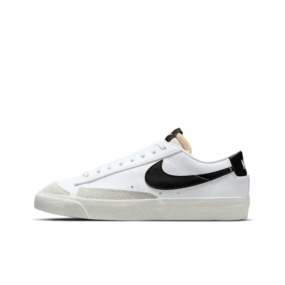 Nike Blazer Low Top Skateboard Sneakers White Black