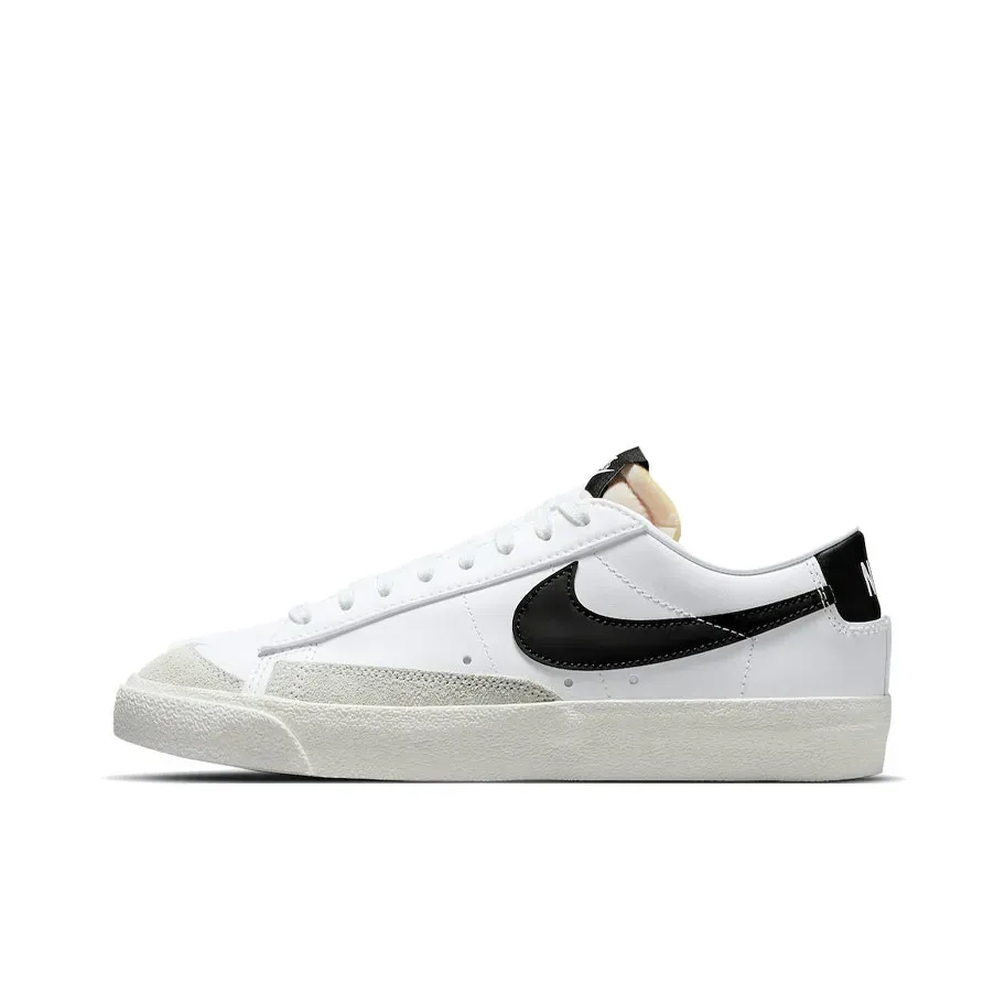 Nike Blazer Low Top Skateboard Sneakers White Black Nike Blazer Low Top Skateboard Sneakers White Black