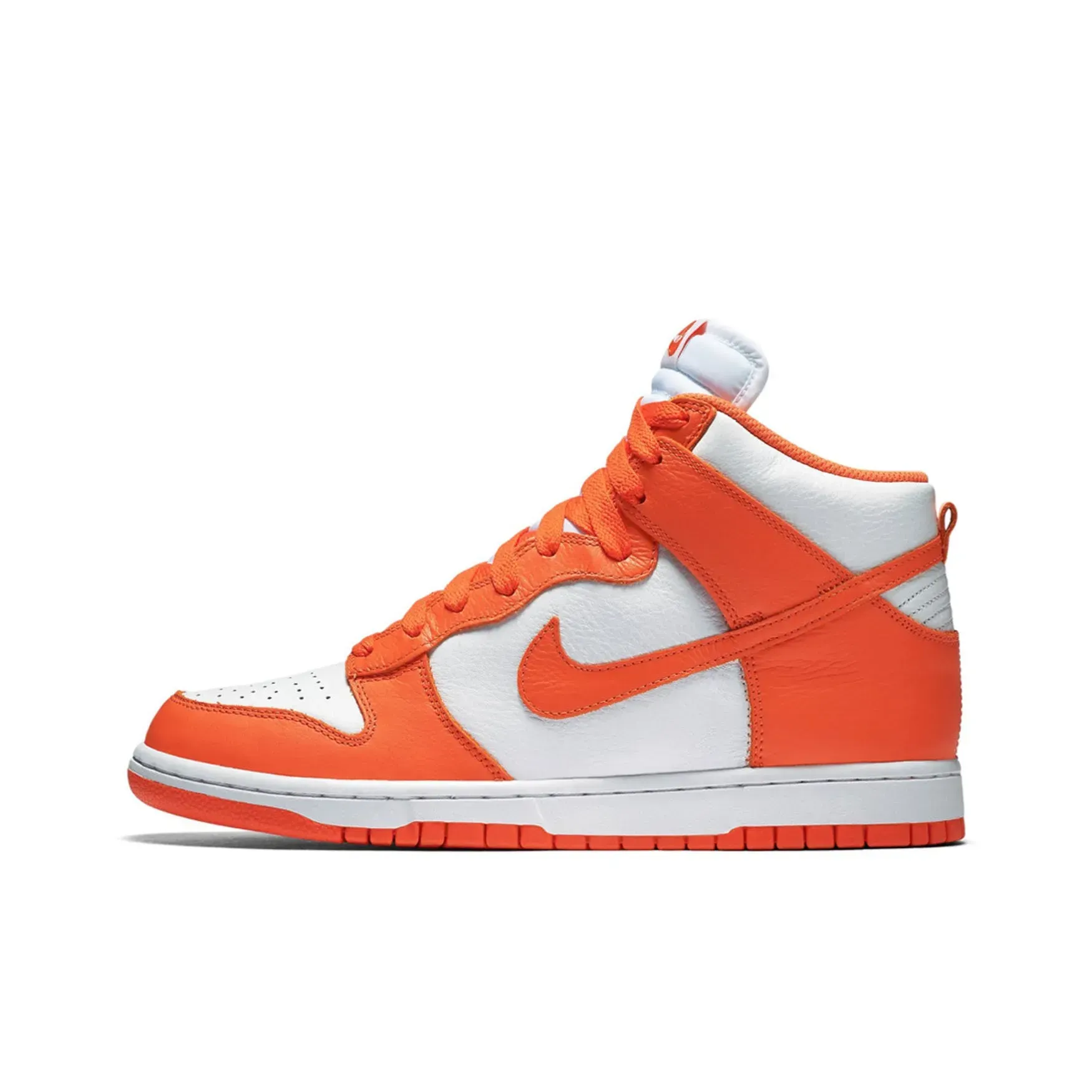 Nike Dunk Syracuse High Top Skateboard Sneakers Men's White Orange