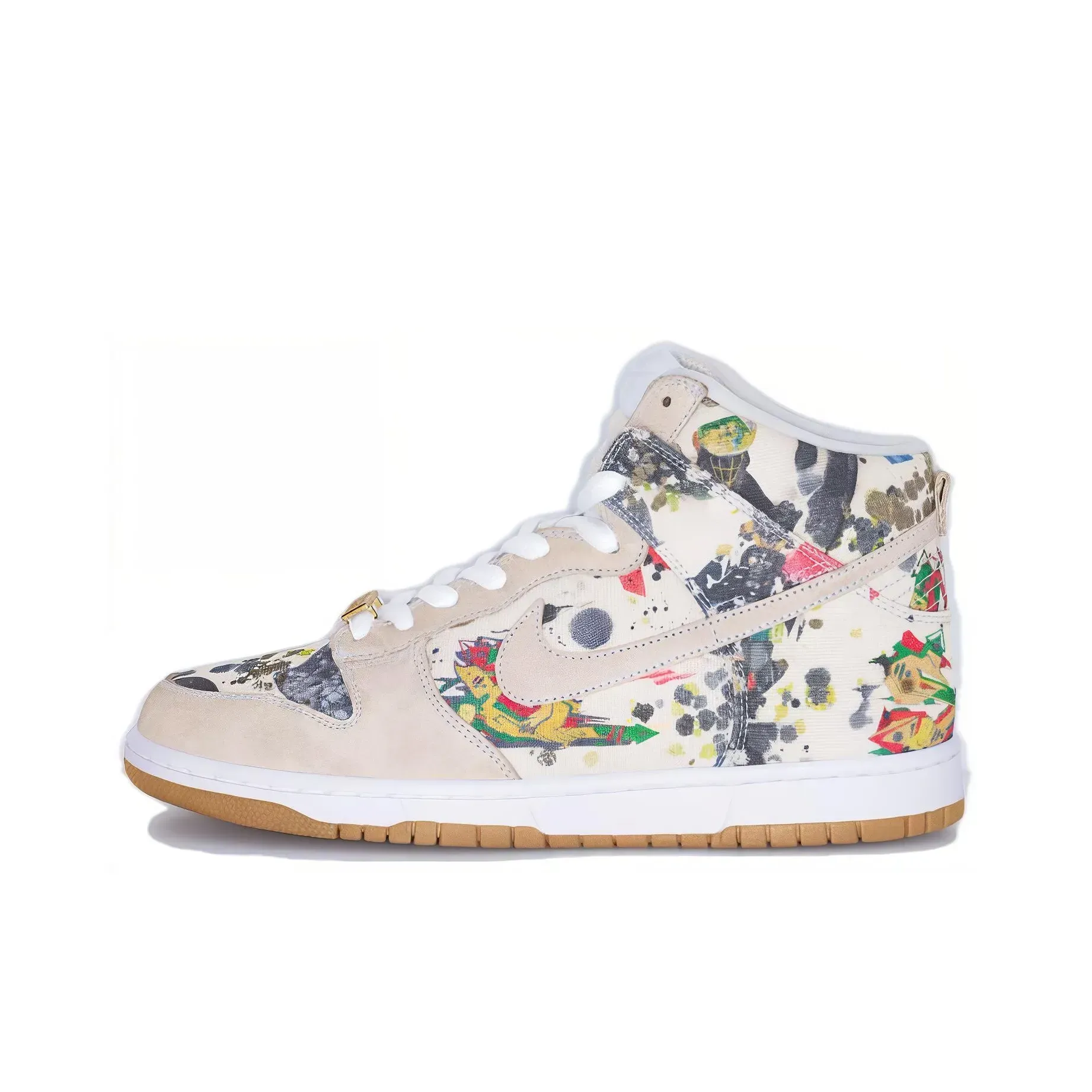 Nike Supreme x Nike Dunk SB 'Rammellzee' High Top Sneakers Серый Nike Supreme x Nike Dunk SB 'Rammellzee' High Top Sneakers Серый