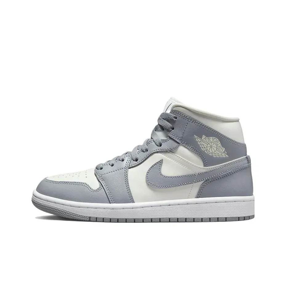 Высокие кроссовки Air Jordan 1 Mid Stelth (Серый) Унисекс
