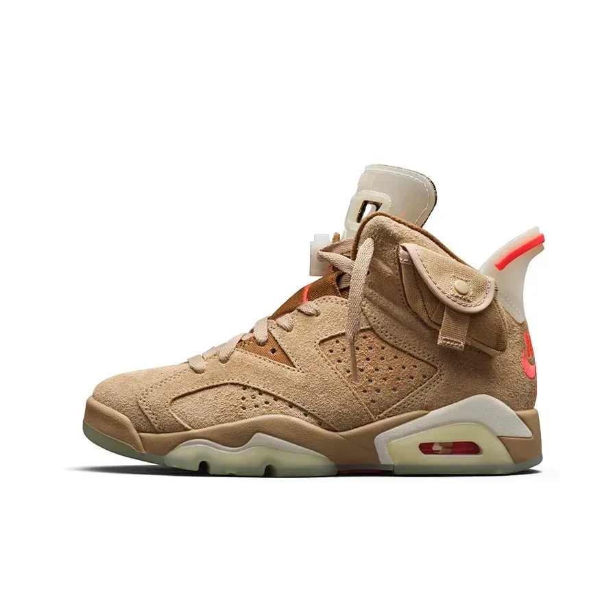 Высокие кроссовки Air Jordan 6 Travis Scott British Khaki (Коричневый) Мужской Высокие кроссовки Air Jordan 6 Travis Scott British Khaki (Коричневый) Мужской