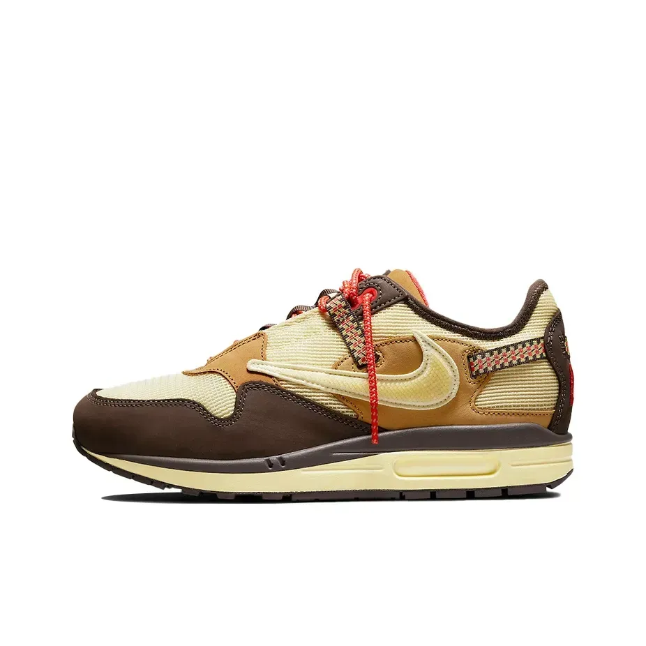 Низкие кроссовки Nike Air Max 1 Travis Scott X Baroque Brown (Коричневый) Унисекс